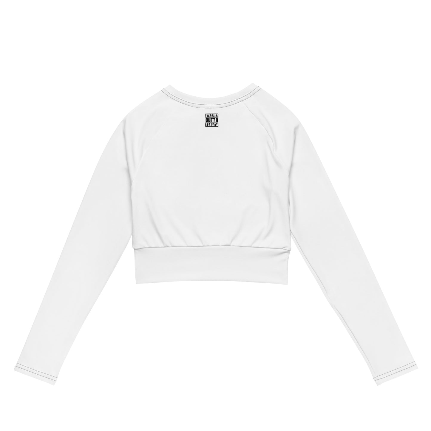 Recycled long-sleeve crop top